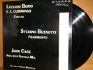 BERIO & e.e. cummings Circles JOHN CAGE Aria RARE Vinyl LP Record EXPERIMENTAL