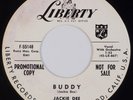 JACKIE DEE (DESHANNON): Buddy ’58 Liberty Rockabilly Promo 45 VG++