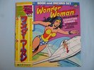 WONDER WOMAN Book & Record Set Japan Ver. Vinyl LP w/Obi 1977 Peter Pan Re