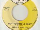 HAROLD BURRAGE Got To Find A Way Fix Mouth M PAC CHICAGO NORTHERN SOUL USA 45