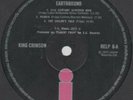 King Crimson - 'Earthbound' 1972 UK Island LP HELP6