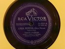 CANARIO Y SU GRUPO / LINDA MORENA / LAS MADRESELVAS / 78 RPM RECORD EX++