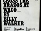 BILLY WALKER-Cross The Brazos At Waco-Rarer Promo Picture Sleeve-COLUMBIA