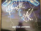 Metallica Ride The Lightning Limited Edition Autographed Vinal