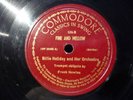 Billie Holiday Commodore 526 78 RPM Strange Fruit Fine And Mellow Jazz V+ or E-