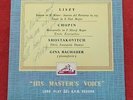 Liszt / Chopin / Shostakovitch: Recital - Gina Bachauer **HMV CLP 1057 ED1**