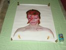David Bowie Aladdin Sane by Brian Duffy from 1973  .. Very Rare 40 by 30 inches