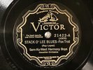 JAZZ SAM KU WEST Stack O'Lee Blues / Wang Wang Blues VICTOR 21422 E-
