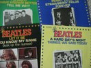 The Beatles 4 import 45 records (John Lennon/Paul McCartney) France Odeon/Apple