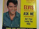 Elvis Presley Ask Me Aint That Loving You Baby Record 45 7in Vintage RCA Victor