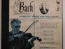 ROLPH SCHROEDER Bach Solo Violin Sonatas Partitas COLUMBIA 3LP BOX SL 189 rare