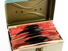 Vintage Record Metal Box With 78 rpm 20ct Records READ