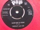 SHIRLEY AND LEE WHEN DAY IS DONE / TRUE LOVE VOGUE POP V-9156 R&B SOUL DOO WOP