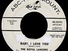 THE ROYAL LANCERS-Baby I Love You-Rare Northern Soul Promo 45-ABC PARAMOUNT