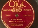 Okeh 45065 Ernest Stoneman KATIE KLINE 1926  Country V+/E- 78 rpm