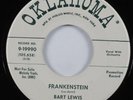 Halloween R&B Popcorn 45 BART LEWIS Frankenstein OKLAHOMA VG++/VG+ promo HEAR