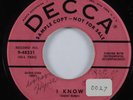 R&B Doo Wop 45 HOLLYWOOD FLAMES I Know DECCA promo HEAR