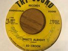 Northern Soul 45 Ed Crook - That's Alright HEAR  Try-Sound