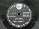 RARE IRISH ELVIS PRESLEY 78 ONE NIGHT / I GOT STUNG 1959 IRELAND RCA ERC-1100