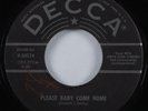 Rockabilly 45 JIMMY DONLEY Please Baby Come Home DECCA HEAR