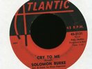 SOLOMON BURKE Cry to Me on Atlantic Northern Soul 45 Hear