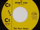 THE FOUR CHAPS: True Lovers / Will You Or Won't You ’65 Pittsburgh Soul 45 NM