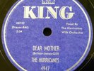HURRICANES doo-wop 78 DEAR MOTHER / YOU MAY NOT KNOW on MINT Minus KING   RJ 567