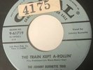 Rockabilly 45 Johnny Burnette Trio The Train Kept A-Rollin’ MINT PROMO