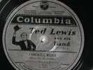 Ted Lewis COLUMBIA 2029-D E+ PRE WAR JAZZ / DANCE BAND 78