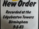 New Order Live At The Edgbaston Towres 09/05/1985 RED VINYL - No.32 of 120 Made.