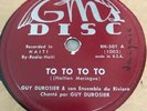 Guy Duroseir 78 RPM GMS RH 501
