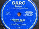 EARL GILLIAM Wrong Doing Woman/Petite Baby 78 on Sarg 133 TX R&B blues N-