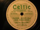 78 IRISH CELTIC LABEL FALLON BROTHERS FIDDLE FLUTE x 3 JIGS REELS