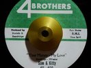 SAM & KITTY Your Money My Love/Don't Hit On Me 4 BROTHERS SOUL 45 HEAR
