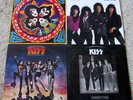 KISS: 4 LP Lot; ROCK AND ROLL OVER; DESTROYER; DRESSED TO KILL; LICK IT UP