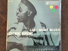 LP LIGHTNIN’ HOPKINS Last Night Blues with Sonny Terry BLUESVILLE RVG  MEMORYLEN
