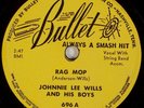JOHNNIE LEE WILLS AND HIS BOYS: Rag Mop US Bullet Rockabilly Bopper 78 E Superb
