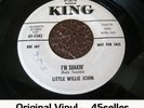 ? LITTLE WILLIE JOHN promo 'I'm Shakin' EX- + KING COVER northern soul 45