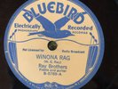 Bluebird 5789 Ray Brothers WINONA RAG 78 rpm Country V+/E- A stampers 1st