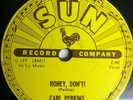 EX CARL PERKINS: Blue Suede Shoes / Honey Don't  on SUN 234