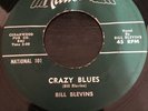 Vinyl: '57 TwinSpin Crude Txs Rockabilly BILL BLEVINS Crazy Blues/Baby I Won't