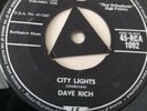 RARE 1958 Dave Rich City Lights / Burn On Love Fire Vinyl Record Single 45