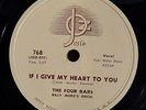 THE FOUR BARS - 78 - If I Give My Heart To You / Stop It  Quit It  - Josie - EX
