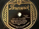 HEAR  JABBO SMITH AND HIS RHYTHM ACES BRUNSWICK Let's Get Together NICE COPY