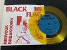 Black Flag 45 Record Nervous Breakdown Yellow Vinyl
