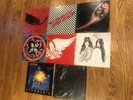 ROCK Record LOT(8)KISS DEF LEPPARD FASTWAY AC/DC ALICE COOPER AEROSMITH DEEPPURP