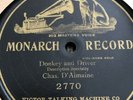 Chas. D’ Almaine  78rpm 1904 Monarch Record 2770  DONKEY AND DRIVER