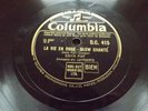 EDITH PIAF : LA VIE EN ROSE / UN REFRAIN COURAIT DANS LA RUE.  UK.78rpm (1947)E+