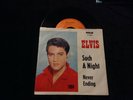 ELVIS PRESLEY 45 47-8400 SUCH A NIGHT/NEVER ENDING GERMANY RARE ORANGE LABEL NM
