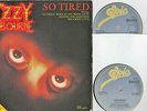 OZZY OSBOURNE   SO TIRED / BARK AT THE MOON (LIVE)  1984 UK EPIC w/ PS DBL PACK